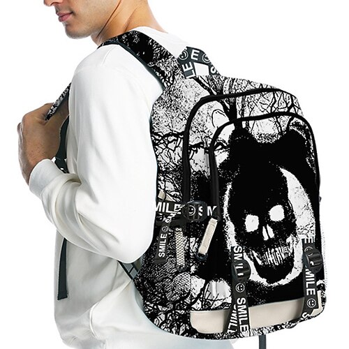 

Halloween 3d Digital Color Printing Around Travel Travel Student Classroom Bag Travel Bag Tide