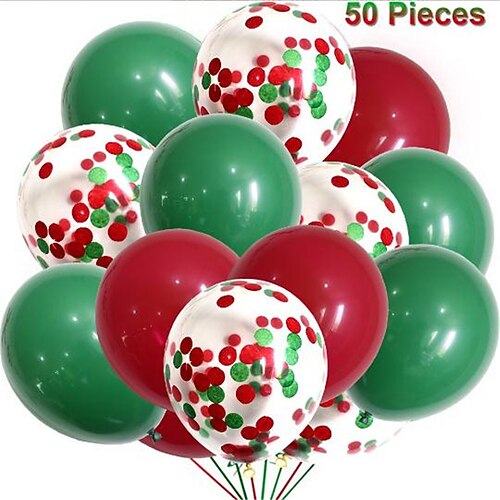 

Merry Christmas Party Decorations Christmas Balloon Set Combination 50PCS