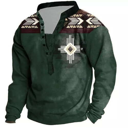 

Men's Unisex Sweatshirt Pullover Button Up Hoodie Graphic Prints Print Casual Daily Sports 3D Print Streetwear Designer Casual Clothing Apparel Hoodies Sweatshirts Long Sleeve Green