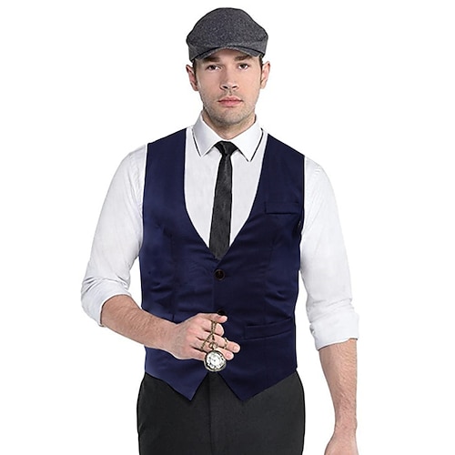 

Gentilhomme Kingsman Rétro Vintage Dos entier Fermeture à l'avant Classique Intemporel Elégant Luxueux Classique Traditionnel / Classique Gentleman Bal Masqué Veste Gilet Pardessus Homme Adulte