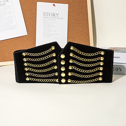 

Women's Belt PU Black Blue Wide Belt Holiday Festival Pure Color / Spring / Summer / Fall / Winter / Alloy