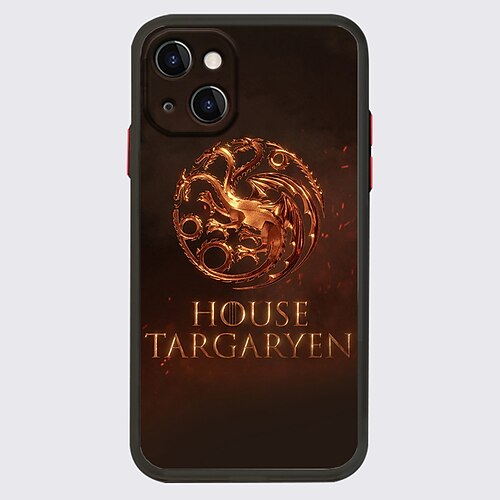 

House of the Dragon Anime Phone Case For Apple iPhone 13 Pro Max 12 11 SE 2022 X XR XS Max 8 7 Unique Design Protective Case Transparent Pattern Dustproof Back Cover TPU