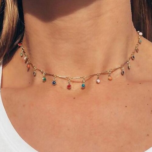 

Women's necklace Fashion Outdoor Multicolor Necklaces