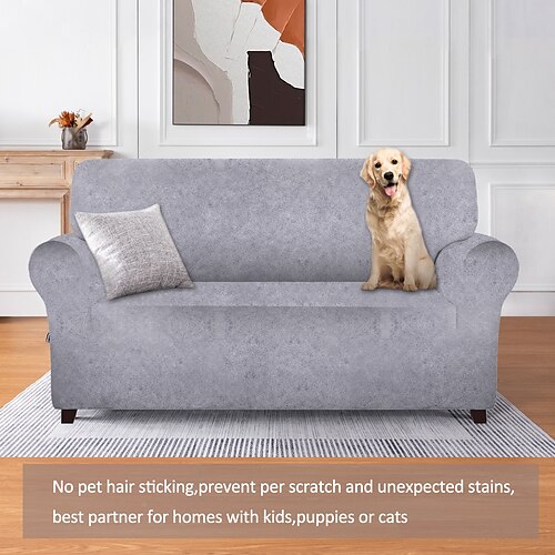 

Stretch Leather Loveseat Cover Sofa Slipcover Seat Cover for 2 Seater,Spandex Non Slip Soft Couch Sofa Cover Spandex Fabric, Washable Furniture Protector Elastic Bottom for Kids, Pets,Home Decor