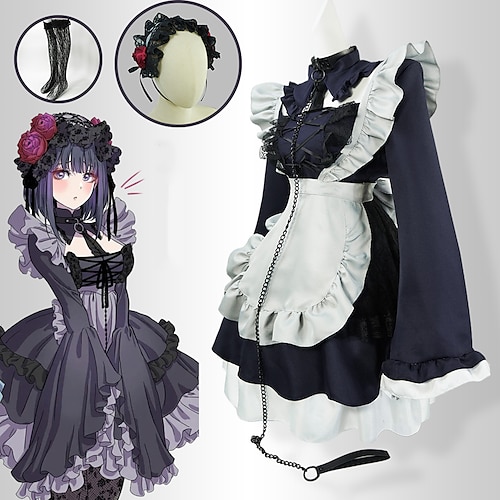 

Inspired by My Dress-up Darling Marlin Kitagawa Anime Cosplay Costumes Japanese Cosplay Suits Long Sleeve Dress For Women's