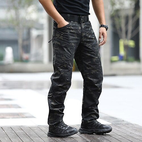 

Men's Cargo Pants Tactical Pants Tactical Trousers Work Pants Multi Pocket Solid Color Comfort Breathable Casual Daily Streetwear Cotton Blend Sports Fashion Green Black Micro-elastic