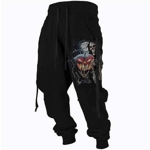 

Men's Sweatpants Joggers Trousers Drawstring Elastic Waist Ribbon Graphic Prints Comfort Breathable Sports Outdoor Casual Daily Cotton Blend Terry Streetwear Designer Black Micro-elastic / Elasticity