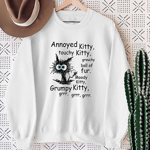 

Kids Boys Sweatshirt Animal Outdoor 3D Print Long Sleeve Crewneck Fashion 3-12 Years Winter White