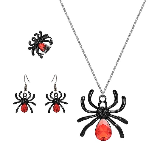 

Women's Jewelry Sets Fashion Halloween Spiders Necklaces