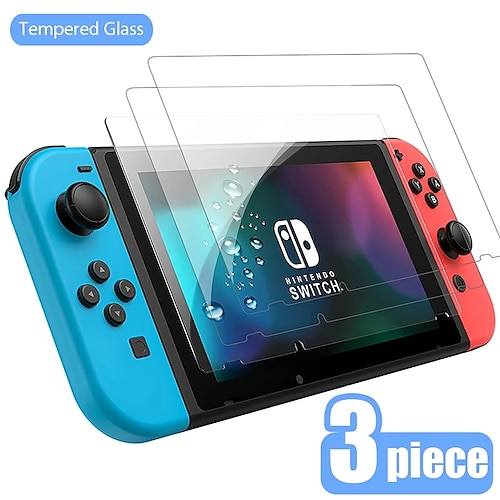 

3 Pieces Protective Glass For Nintend Switch Tempered Glass Screen Protector For Nintend Switch Oled Lite NS Film Accessories