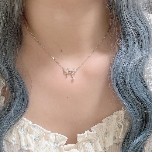 

1PC Necklace For Women's Wedding Sport Gift Alloy Classic Bowknot