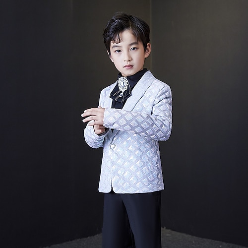 

Wedding One-piece Suit (Coat) Kids Boys Ring Bearer Suits Cotton Blend 3-17 Years