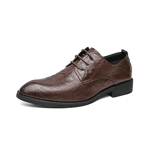 

Homme Oxfords Casual Classique du quotidien Bureau et carrière Polyuréthane Noir Marron Automne Printemps