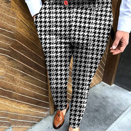 

Men's Chinos Trousers Jogger Pants Pocket 3D Print Graphic Comfort Soft Daily Going out Stylish Chic & Modern Black Micro-elastic / Spring