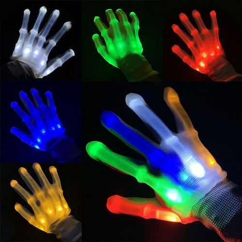 

Leuchtende Handschuhe, LED-Handschuhe für Kinder, cooles Spielzeug, Geschenke für Halloween, Cosplay, Weihnachten und Partyzubehör