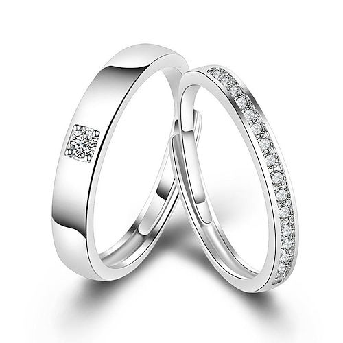 

Promise Ring Wedding Ring For Women's Wedding Anniversary Alloy