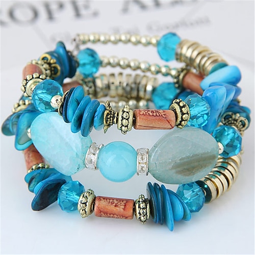 

Mujer Pulseras Estilo Étnico Calle Multicolor Pulsera