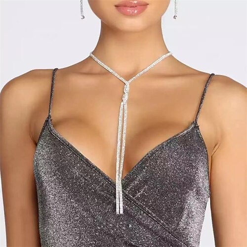 

Women's necklace Fashion Party Pure Color Necklaces