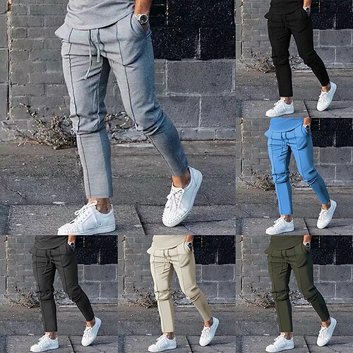 

Men's Sweatpants Pants Drawstring Plain Sport Athleisure Bottoms Breathable Soft Comfortable Casual Leisure Sports Everyday Use Casual Athleisure Daily