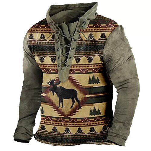 

Men's Unisex Pullover Hoodie Sweatshirt Pullover Hooded Animal Graphic Prints Lace up Print Casual Daily Sports 3D Print Streetwear Designer Casual Clothing Apparel Hoodies Sweatshirts Long Sleeve