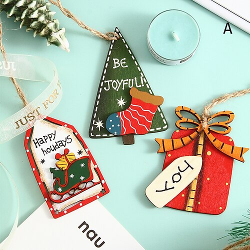 

3 peças decorações de natal enfeites de natal decorações de férias