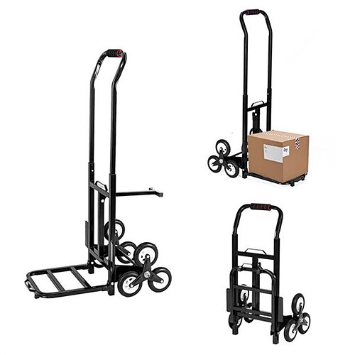 

Portable Stair Climbing Cart 330 lbs Capacity with 6 Wheels