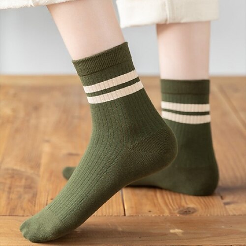 

Women's Crew Socks Cotton Basic 5 Pairs