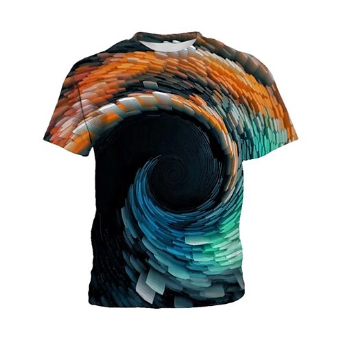 

Kids Boys T shirt Tee Short Sleeve 3D Print Graphic Crewneck Multicolor Children Tops Fall Winter Cool Outdoor Daily Regular Fit 4-12 Years