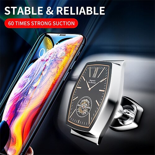 

Bell Type Cable Hook 360 Degree Rotatable Magnetic Car Phone GPS Holder for iPhone 13 12 11 Pro Max Huawei Xiaomi Samsung LG