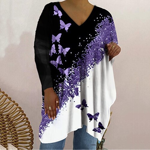 

Fashion V-neck XL long-sleeved top
