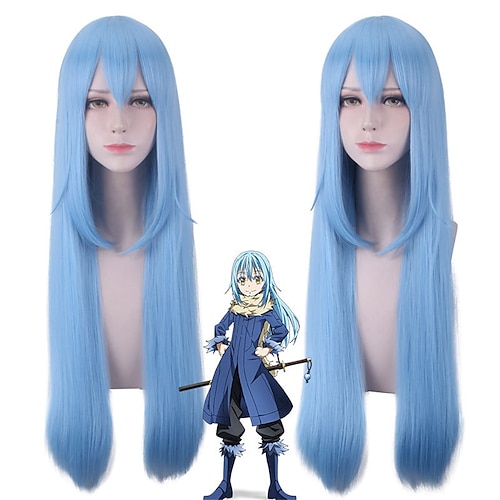 

That Time I Got Reincarnated As A Slime Cosplay Wig Rimuru Tempest Long Blue Fake Hair Role Play Tensei Shitara Slime Datta Ken