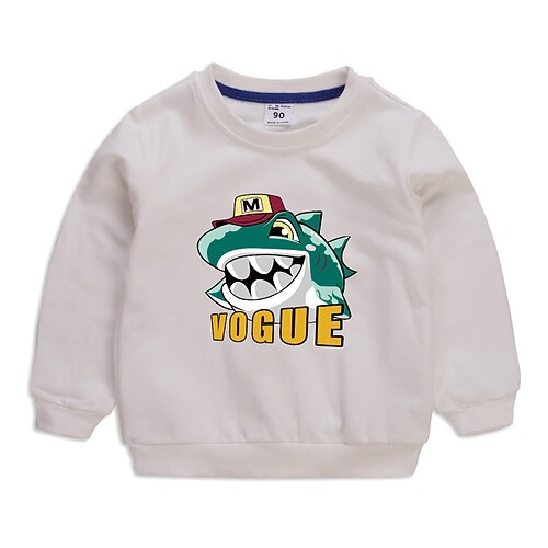 

Kids Boys Sweatshirt Cartoon School Long Sleeve Active 2-8 Years Winter Black Blue Pink