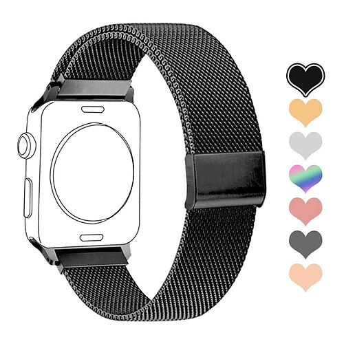 

1PC Smart Watch Band Compatible with Apple iWatch Series 8 7 6 5 4 3 2 1 SE Metal Band for iWatch Smartwatch Strap Wristband Metal Adjustable Shockproof