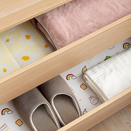

Drawer Pad Paper Wardrobe Kitchen Cabinet Waterproof Oil-proof Dust-free Sticky Thickened Cabinet Shoe Cabinet Household Moisture-proof Mat