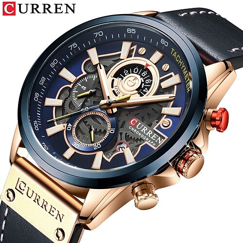 

CURREN Men Quartz Watches Luxury Chronograph Calendar Clock Original Design Fashion Business Wristwatch