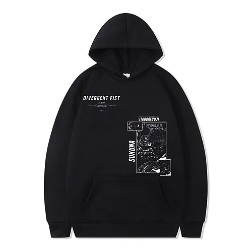 

Inspired by Kengan Ashura Kure Raian Hoodie Cartoon 100% Polyester Anime Front Pocket Graphic Hoodie For Men's / Women's / Couple's