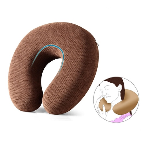 

Boppy Travel Pillow 100% Pure Memory Foam Neck PillowHead Support for Sleeping on Airplanes Traveling in Car Home Office Accessories Cervical Vertebra Pillow