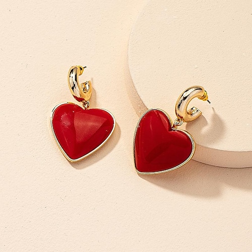 

Earrings For Women's Girls' Party Evening Engagement Date Alloy Sweet Heart