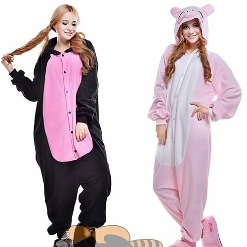 

Adults' Kigurumi Pajamas Nightwear Cartoon Ririchiyo Shirakiin Cartoon Onesie Pajamas Flannel Cosplay For Men and Women Carnival Animal Sleepwear Cartoon Festival / Holiday Costumes