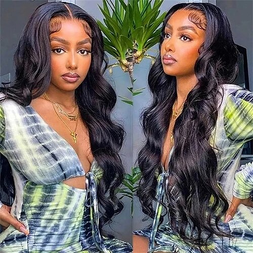 

Body Wave Human Hair 13x4 Lace Front Wigs With Baby Hair 150% 180% Density