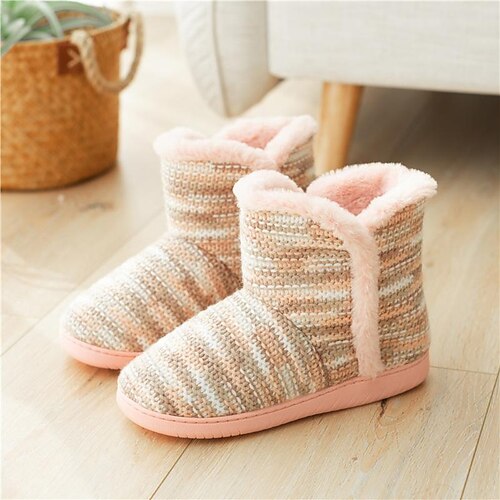 

uomo donna caldo pantofole di cotone antiscivolo di grandi dimensioni pigro tipo pantofola più cotone più lana per il tempo libero scarpe di cotone caldo cotone trascinare