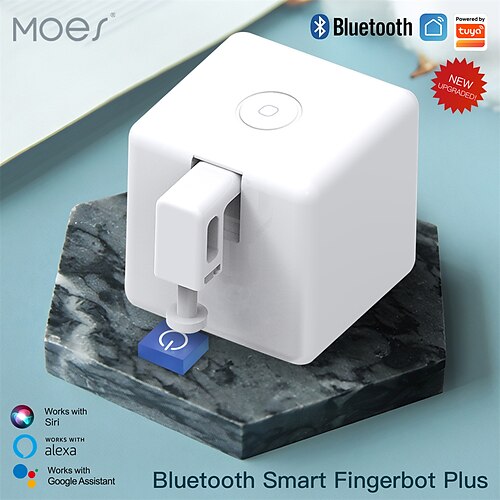 

Smart Switch BS-FB-V3/Tuya Smart Fingerbot Plus Wireless Switch Bot APP Control Pusher Bluetooth Remote Touch ON/OFF Button Pushing for Switches Buttons Voice Control by Alexa Google