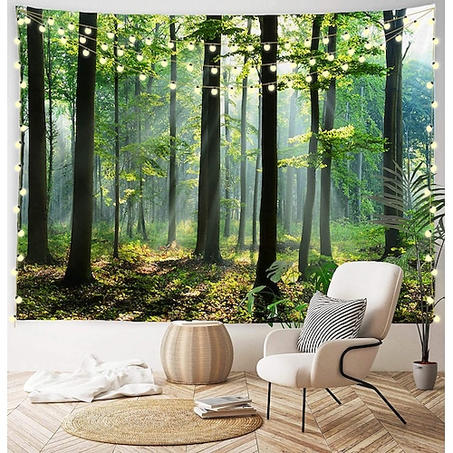 

Landscape Wall Tapestry Art Decor Blanket Curtain Hanging Home Bedroom Living Room Decoration Nature Landscape Garden Pathway Plant Floral Flower