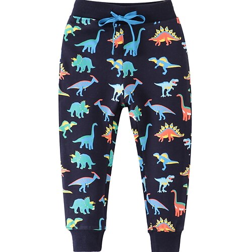 

Kids Boys Pants Black Animal Fall Winter Active Daily 2-6 Years
