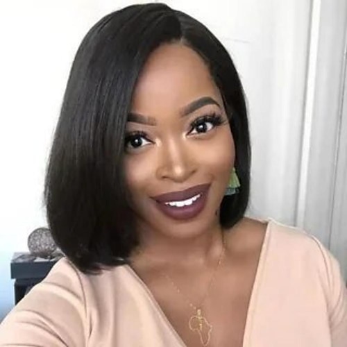 

Bone Straight Bob Wig Lace Front Human Hair Wigs for Women Pre plucked 13x4 Transparent Lace Frontal Wig Short Wigs Human Hair