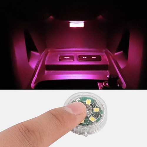 

OTOLAMPARA Universal Car Mini Led Touch Switch Light Auto Portable Night Lamp Car Reading Interior Light Roof Bulbs 2pcs