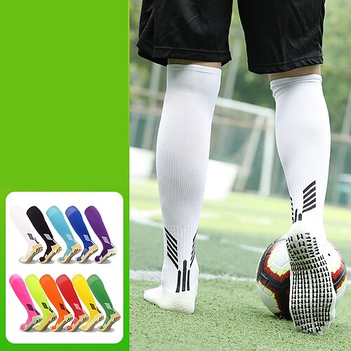 

Running Socks 1 Pair Men's Women's Compression Socks Anti-Slip Breathable Sweat wicking Comfortable Gym Workout Basketball Running Active Training Jogging Sports Geometric Cotton Coral Green White