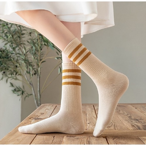 

Women's Crew Socks Cotton Basic 3 Pairs
