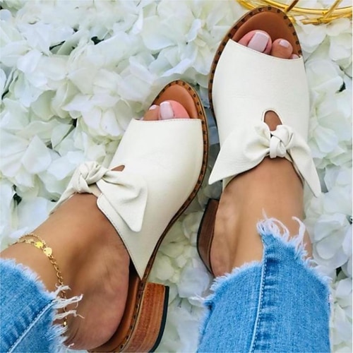 

Women's Sandals Party Daily Plus Size Winter Block Heel Peep Toe Elegant Casual Suede Loafer Solid Colored Black Red White