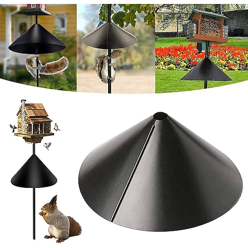 

Squirrel Baffle for Bird Feeder Pole, 2022 New Wrap Around Squirrel Baffle Protects Hanging Bird Feeders and Poles, Outside Pole Mount Bird House Guard for Outdoor Shepherd's Hook